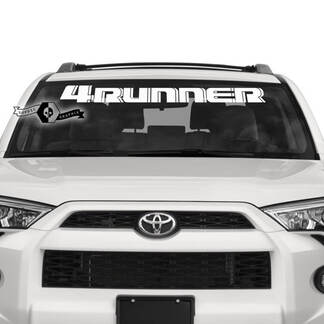 2 x 4Runner 2023 Windschutzscheiben-Vinyl-Logo-Aufkleber für Toyota 4Runner TRD

