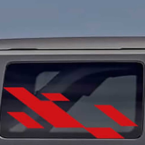 Heckseitiges Fenster Vinyl Aufkleber Grafik Kit passend für Ford Bronco
