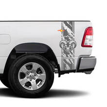 Hemi Used-Look Streifen Seitenwand Vinylaufkleber für Dodge Ram 1500_2