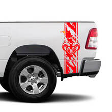 Hemi Used-Look Streifen Seitenwand Vinylaufkleber für Dodge Ram 1500_3