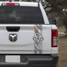 Hemi Used-Look Streifen Hecktür Vinylaufkleber für Dodge Ram 1500_2