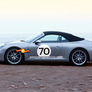 Porsche Heritage Design für den neuen 911 Speedster Seitenstreifen-Aufkleber
