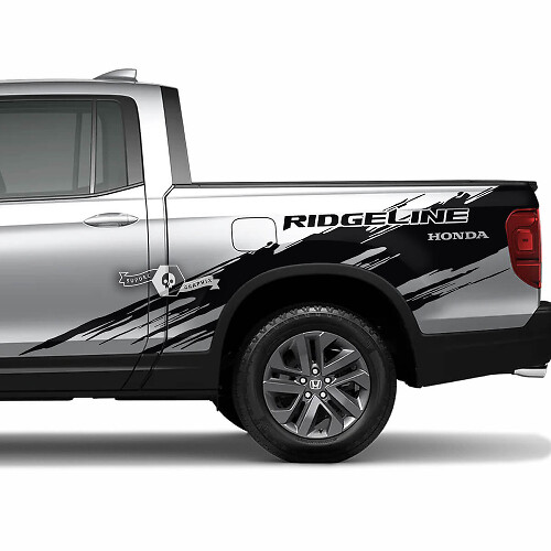 Kotflügel-Spritzschutz Vinyl-Aufkleber-Set für Honda Ridgeline 2023