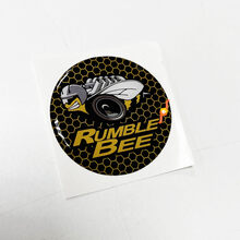 Rumble Bee Honeycomb Yellow Tankdeckel-Emblem, gewölbter Aufkleber für Challenger Dodge
 3