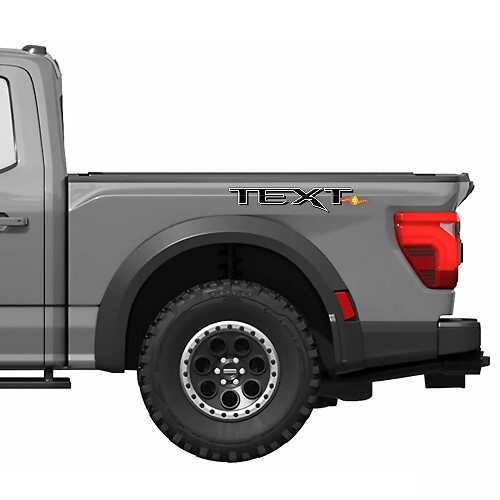 Individuelle Beschriftung Gen 3 Style Seitliche Vinylaufkleber Paar für Musclecar Truck Power Truck