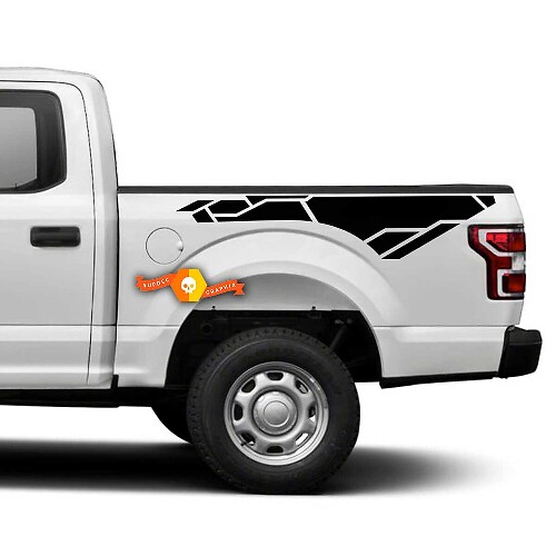 Paar Seitenstreifen-Bettaufkleber, Grafik-Vinylaufkleber für Musclecar truck truck
