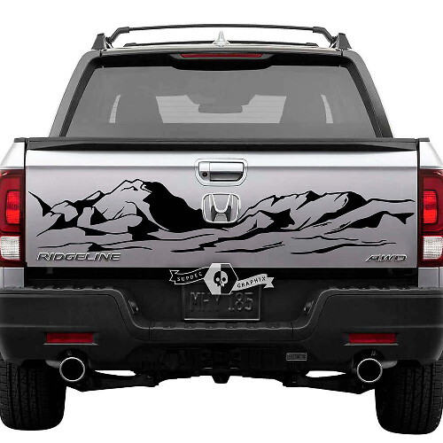 Mountain Style Heckklappen-Vinylaufkleber für Honda Ridgeline