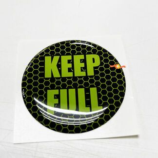 Keep Full Honeycomb Lime Tankdeckel-Emblem, gewölbter Aufkleber für Challenger Dodge
 1