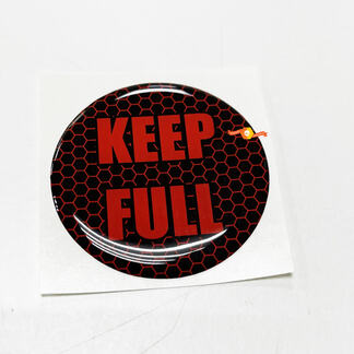 Türeinlage-Emblem „Keep Full Honeycomb Lime Red“, gewölbter Aufkleber für Challenger Dodge
