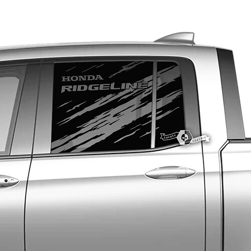 Paar Honda Ridgeline Mountains Vinyl Fenster Türen Schlamm Aufkleber Aufkleber Grafiken
