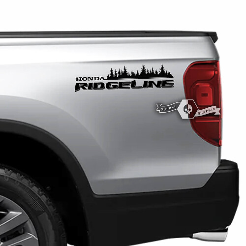 Ridgeline Forest Style hinteres Seiten-Vinylaufkleberset für Honda Ridgeline 2023