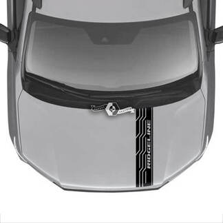 Motorhaube Honda Ridgeline Streifen Logo Vinyl Aufkleber Aufkleber Aufkleber Grafiken
