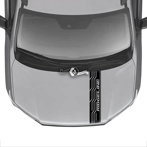 Motorhaube Honda Ridgeline Streifen Logo Vinyl Aufkleber Aufkleber Aufkleber Grafiken
