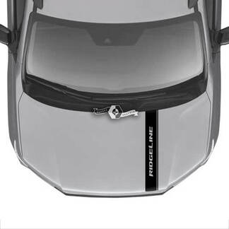 Motorhaube Honda Ridgeline Stripe Logo Trim Vinyl Aufkleber Aufkleber Aufkleber Grafiken SupDec Design
