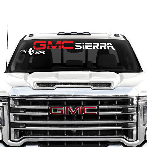 GMC Sierra Windschutzscheiben-Banner Vinyl-Aufkleber für Sierra 2500HD 2022