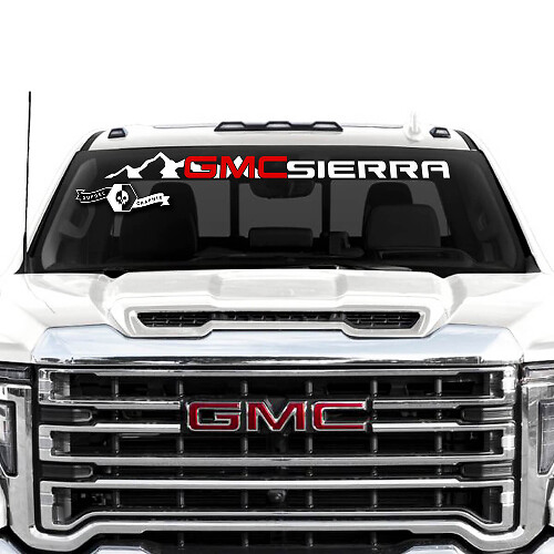 Mountain Style Windschutzscheiben-Banner Vinyl-Aufkleber Für GMC Sierra 2500HD