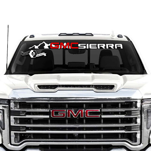 Mountain Style Windschutzscheiben-Banner Vinyl-Aufkleber Für GMC Sierra 2500HD