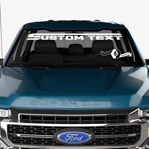 Windschutzscheibe Musclecar Super Duty 2023 Retro Aufkleber Aufkleber Grafik Vinyl
