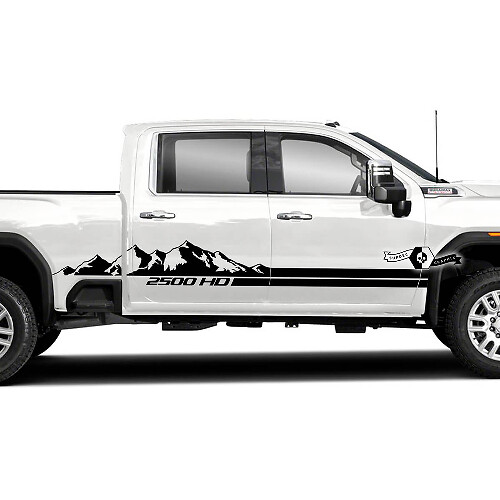 Mountain Style Seitenstreifen Vinyl-Aufkleber-Kit für GMC Sierra 2500HD