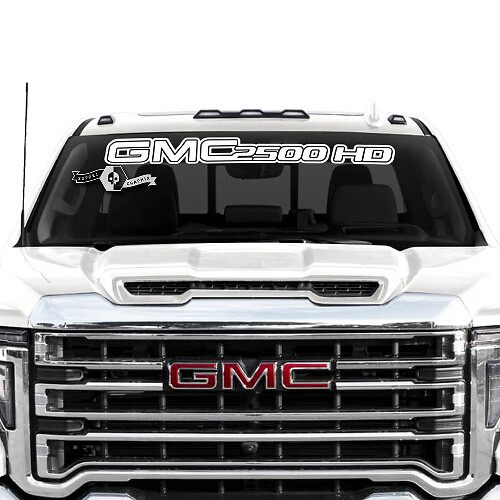GMC Sierra 2500HD Windschutzscheiben-Banner Vinylaufkleber Sticker