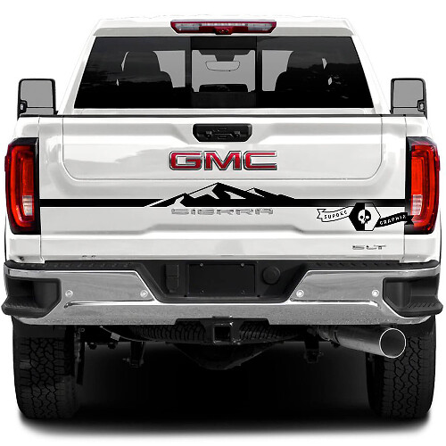Mountain Style Streifen Heckklappen-Vinylaufkleber für GMC Sierra 2500HD 2022-23