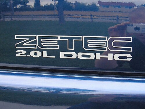 Zetec 2.0L DOHC Seiten-Vinylaufklebersatz für Musclecar Escort ZX2 1997-2002