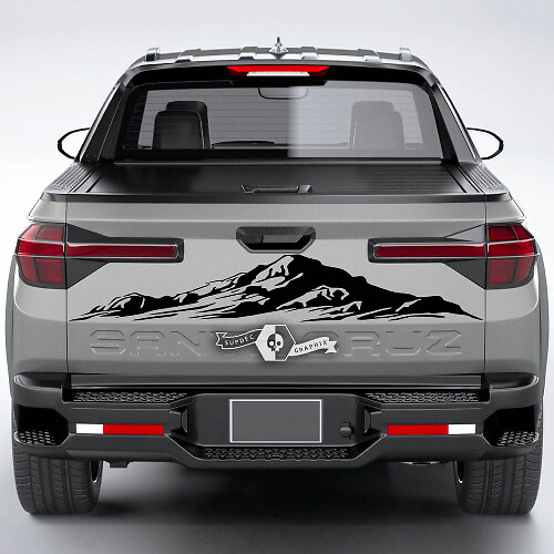 Mountain Hintere Heckklappen-Vinylaufkleber für Hyundai Santa Cruz
