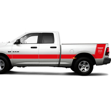 Hemi Logo Custom Streifen Seiten Vinylaufkleber für Dodge Ram 1500_2