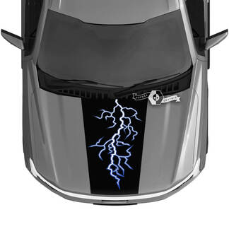 Motorhaube Ford F-150 Lightning 2022 2023 Blackout Aufkleber Aufkleber Grafik Vinyl
