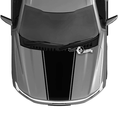 Hood Musclecar truck Lightning 2022 2023 Blackout Aufkleber Aufkleber Grafik Vinyl Alle Farben
