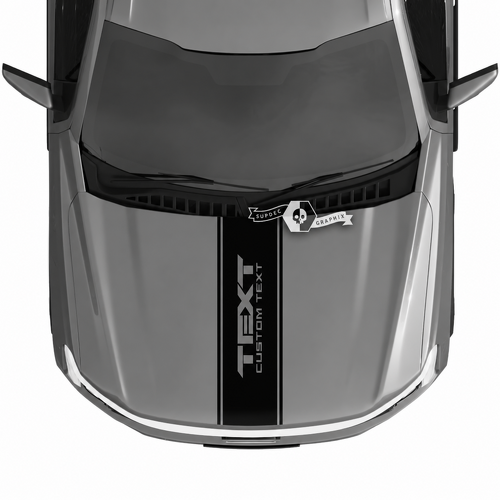 Motorhaube Musclecar truck Lightning 2022 2023 Blackout Logo Aufkleber Aufkleber Grafik Vinyl
