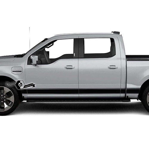 Lightning Schwellerstreifen Karosserieaufkleber Grafiken Vinylaufkleber 2 für Musclecar truck Lightning