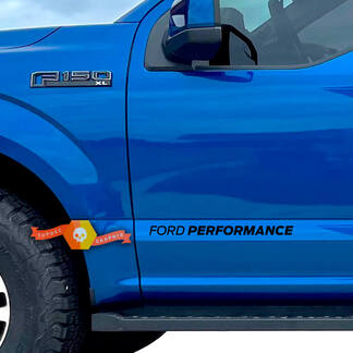 Paar Ford F-150 Raptor FORD PERFORMANCE Sport Racing Streifen Emblem Auto LKW Ford Performance
