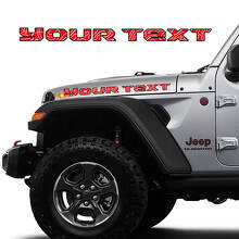 2x Motorhaubenaufkleber für 2019–2023 Jeep Gladiator Topografische Karte Topo
 3