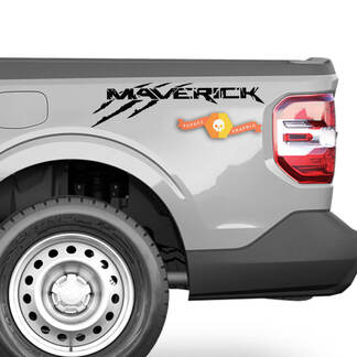 Paar Ford Maverick Claw Mark Vinyl 2022 2023 Grafikaufkleber Aufkleber Bettseitenaufkleber Aufkleber LKW
