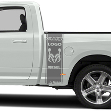 Cummins Hemi Diesel Umrissstreifen Seitlicher Vinyl-Aufklebersatz für Dodge Trucks_3