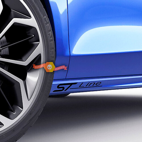 ST Line Seiten-Vinyl-Aufkleber für Musclecar Focus Fiesta