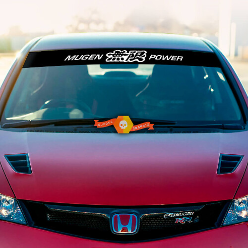 Mugen Power Style Windshield Banner Vinyl-Aufkleber für Honda