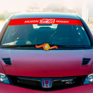 Honda Mugen Power Motorsports Windschutzscheiben-Banner, Vinyl-Aufkleber, jede Farbkombination
