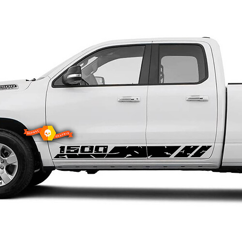 Abgenutzte 1500 Seitenstreifen Vinyl-Aufkleber für Dodge Ram 1500