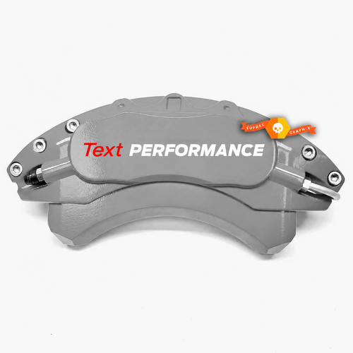 Text PERFORMANCE Red White Caliper Lettering Universal Vinylaufkleber für Ford