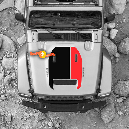 Mojave-Style Motorhauben-Lufteinlass Vinyl-Aufkleber für Jeep Wrangler