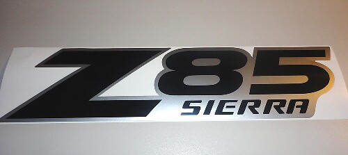 Z85 Sierra Vinylaufkleber im Originalstil für GMC Sierra