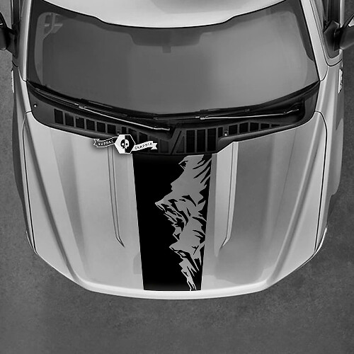Berg-Motorhauben-Grafikaufkleber 2 für Ford Maverick