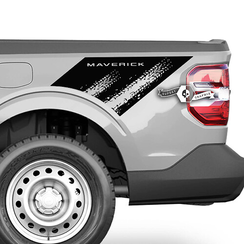 Paar Ford F-150 XLT Maverick Bed Splash Mud Graphics Seitenaufkleber

