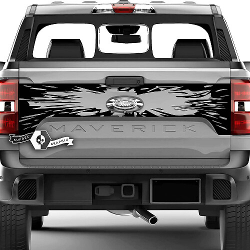Ford F-150 XLT Maverick Tailgate Splash Explosion Graphics Side Decals Aufkleber
