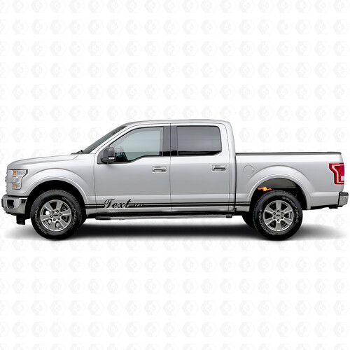 Individuelle Dual-Streifen Schweller Vinyl-Aufkleber für Musclecar Truck