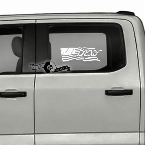 Paar Musclecar USA-Flaggen-Seitenlogo, Fenster-Logo, Türgrafik, seitlicher Aufkleber
