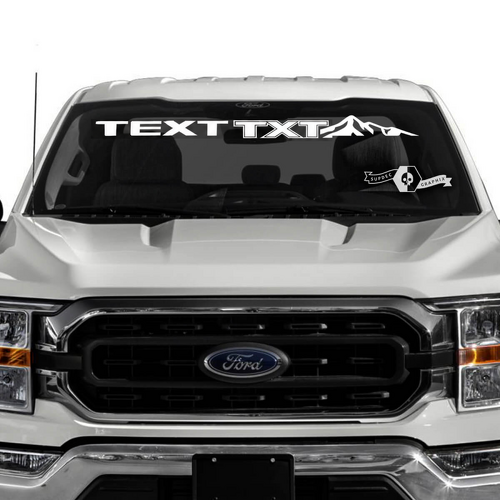 Musclecar truck XLT Berge Fenster Windschutzscheibe Grafik Aufkleber Aufkleber
