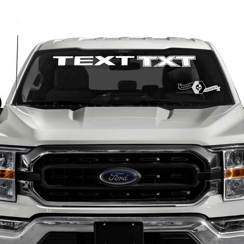 Fenster-Scheiben-Grafikaufkleber für Musclecar Truck XLT 13653